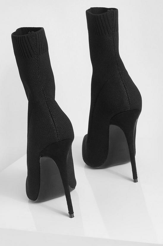 boohoo Knitted Stiletto Heel Sock Boots 4