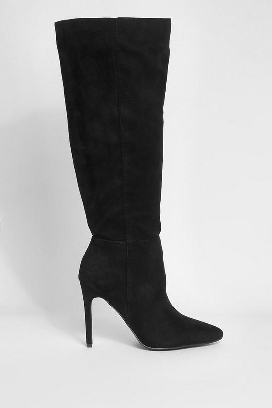 boohoo Wide Fit Knee High Pointed Stiletto Boots 2