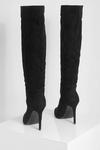 boohoo Wide Fit Knee High Pointed Stiletto Boots thumbnail 4