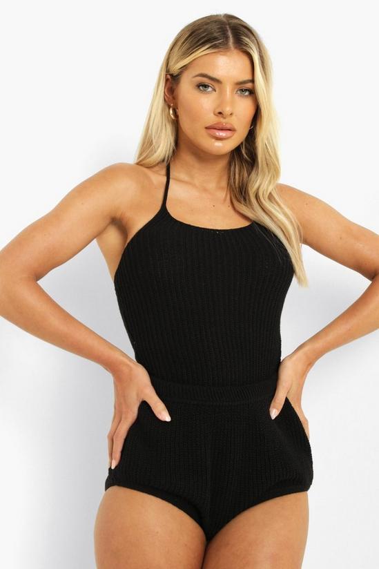 boohoo Knitted Halter And Shorts Co-ord 4