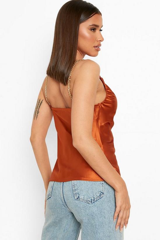 boohoo Chain Detail Ruched Cami Top 2