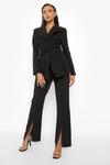 boohoo Tailored Lace Up Fitted Blazer thumbnail 4