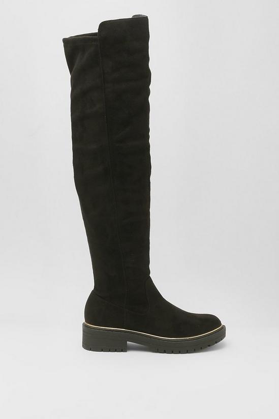 boohoo Rand Detail Over The Knee Boot 2