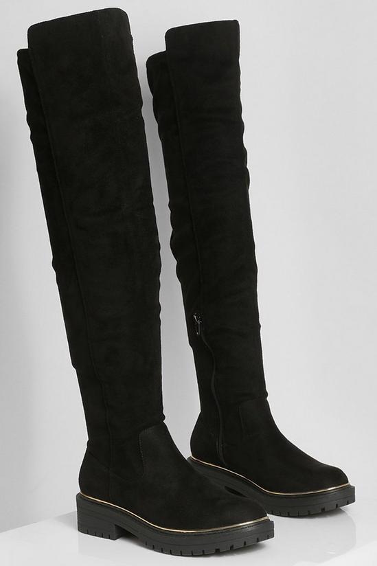 boohoo Rand Detail Over The Knee Boot 3