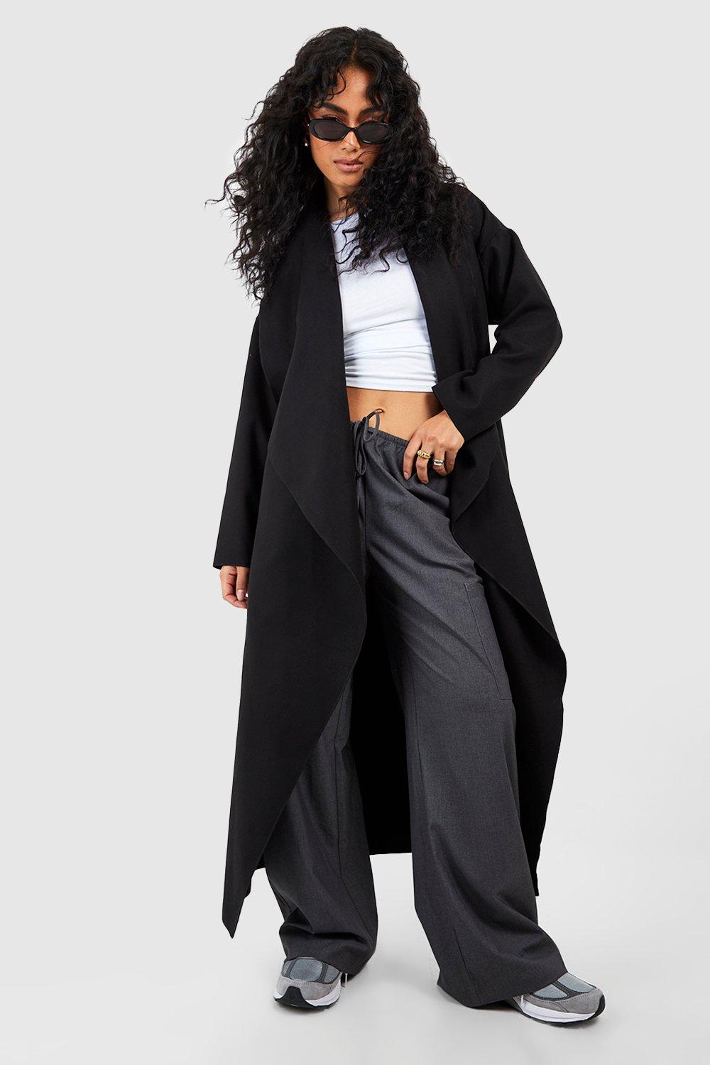 Jackets & Coats | Super Oversized Waterfall Wool Look Coat | boohoo