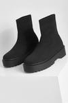 boohoo Wide Fit Knitted Sock Boots thumbnail 3