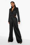 boohoo Cut Out Side Slouchy Wide Leg Trousers thumbnail 1