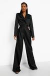 boohoo Cut Out Side Slouchy Wide Leg Trousers thumbnail 3