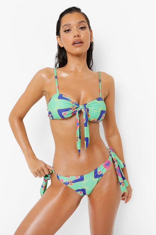 boohoo Nautical Tie Side Bikini Brief 1