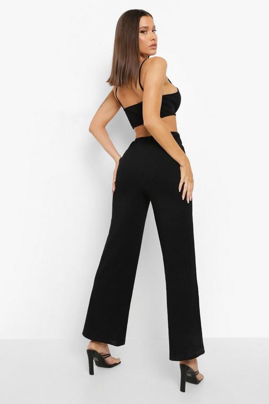 boohoo Cut Out Strappy Wide Leg Jumpsuit 2