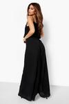 boohoo Pleated Wide Leg Double Layer Jumpsuit thumbnail 2
