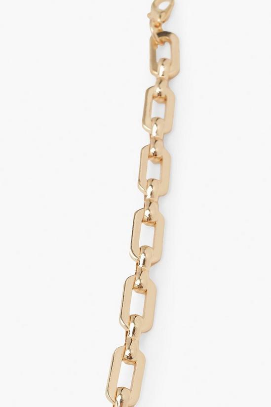 boohoo Gold Cable Chain Linked Bracelet 2