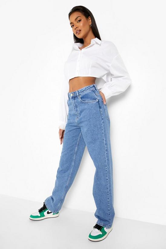 boohoo Basic Mid Rise Boyfriend Fit Jeans 3