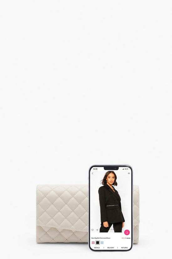 boohoo Quilted Hard Basic Clutch 4