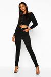 boohoo High Waisted Classic Stretch Skinny Jeans thumbnail 1