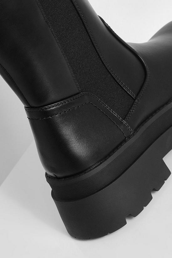 boohoo Chunky High Ankle Chelsea Boots 5