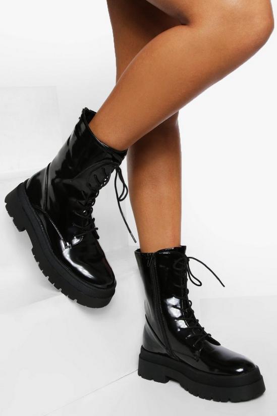boohoo High Ankle Hiker Boots 1