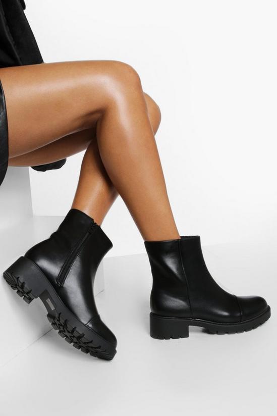 boohoo All Over Pu Ankle Boots 1