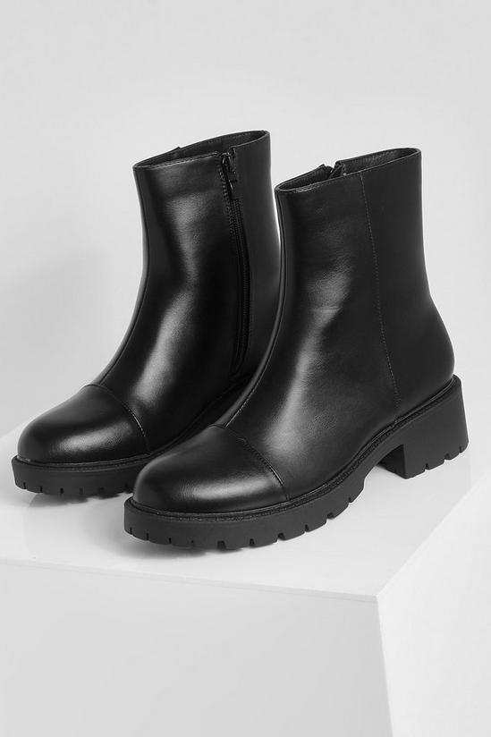 boohoo All Over Pu Ankle Boots 3