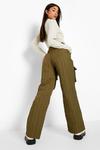 boohoo Quilted Satin Cargo Trouser thumbnail 2