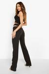 boohoo Cut Out Detail Tailored Trouser thumbnail 2
