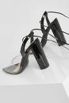 boohoo Clear Strappy Patent Court Shoes thumbnail 4