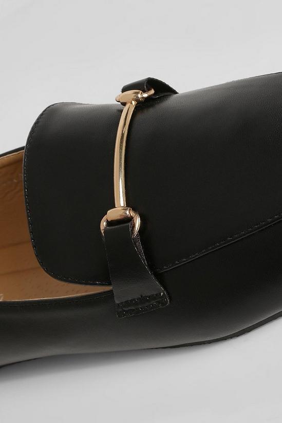 boohoo Gold Bar Detail Loafers 5
