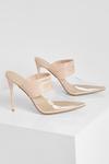 boohoo Wide Fit Layered Strap Clear Court Heels thumbnail 3