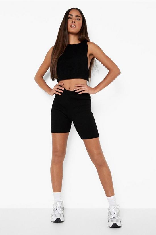 boohoo Knitted Racer And Shorts Set 4