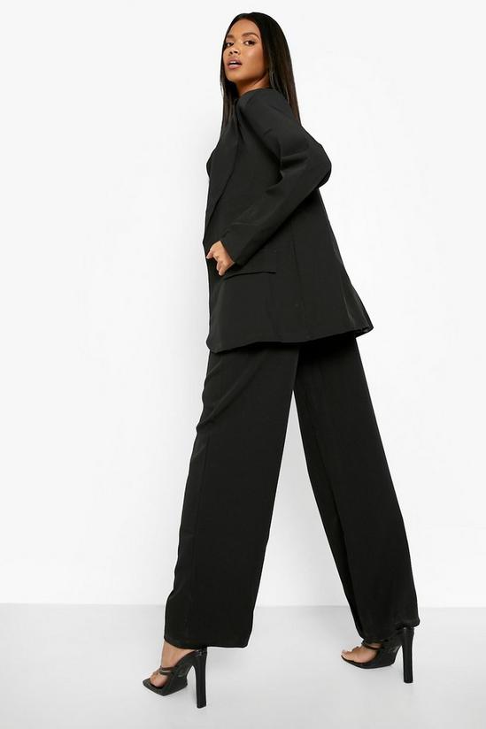 boohoo Relaxed Paperbag Waist Wide Leg Trousers 2