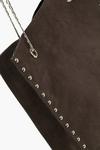 boohoo Studded Tote Bag With Chain Detail thumbnail 3