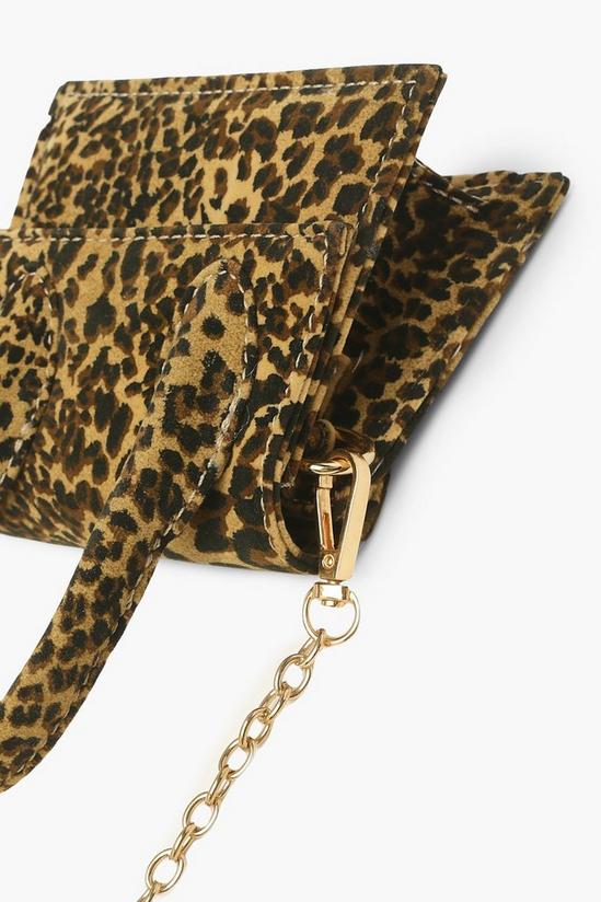 boohoo Mini Leopard Suede Grab Bag 4