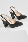 boohoo Pointed To Heel Court Shoes thumbnail 3