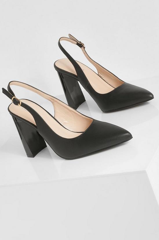 boohoo Pointed To Heel Court Shoes 3