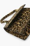boohoo Mini Grab Leopard Suede Bag thumbnail 3