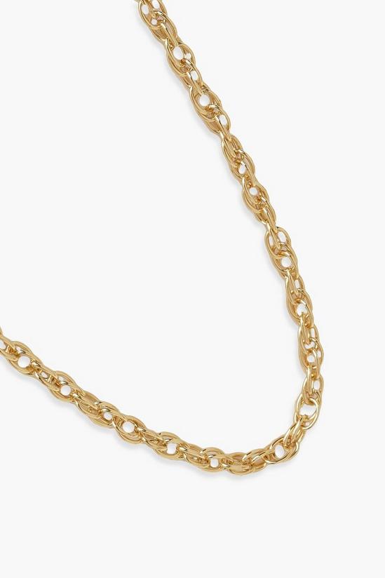 boohoo Twisted Double Chain Necklace 2
