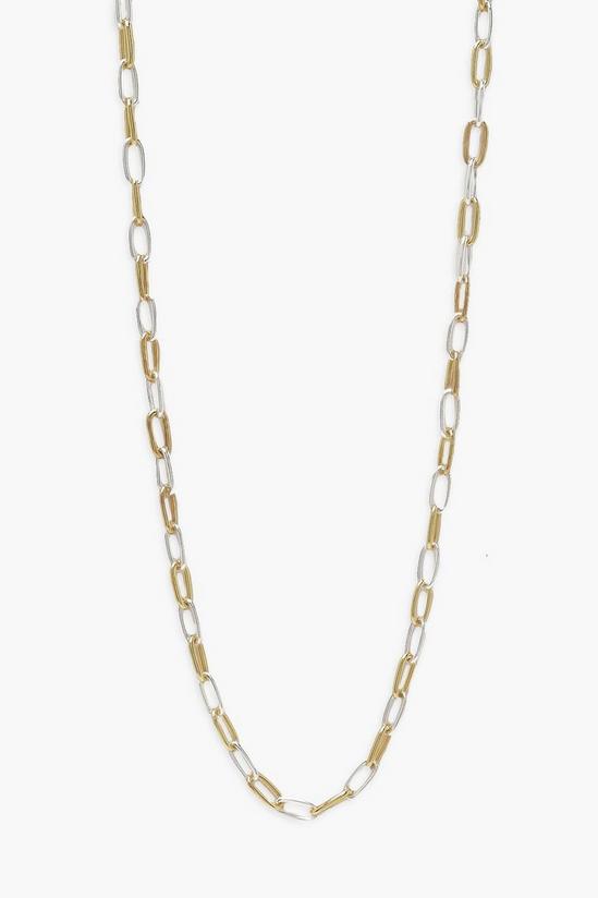 boohoo Two Tone Chain Link Necklace 1
