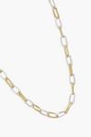 boohoo Two Tone Chain Link Necklace thumbnail 2
