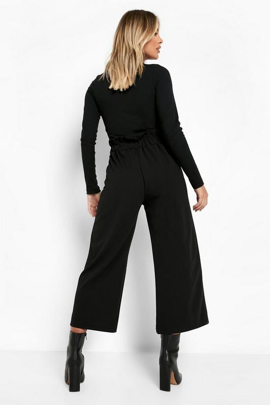 boohoo Belted Wide Leg Culottes 2