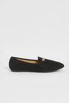 boohoo Wide Fit Link Chain Pointed Toe Flats thumbnail 2