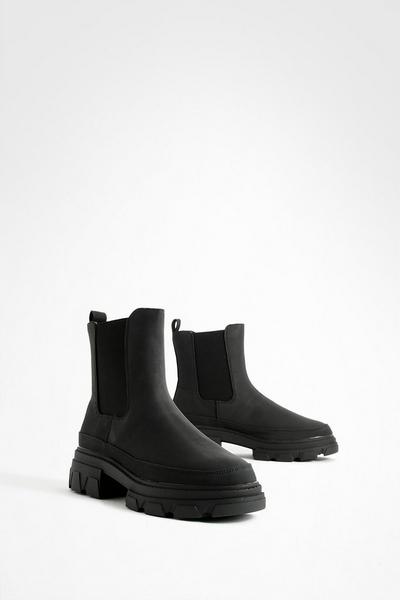 High Ankle Chunky Chelsea Boots