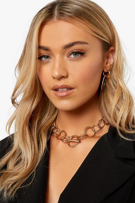 boohoo Large Disc Necklace 1