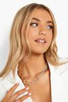 boohoo Diamante And Mix Chain Necklace thumbnail 2