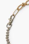 boohoo Diamante And Mix Chain Necklace thumbnail 3