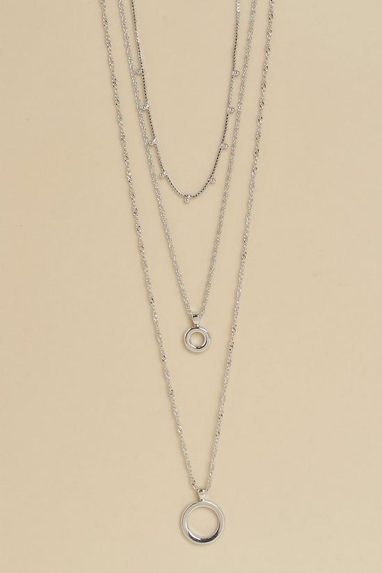 boohoo Double Disk Layered Necklace 1