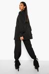 boohoo Tie Ankle Relaxed Fit Tailored Trousers thumbnail 2