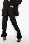 boohoo Tie Ankle Relaxed Fit Tailored Trousers thumbnail 4