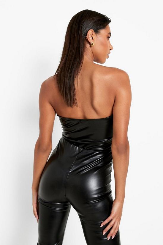 boohoo Mix & Match Leather Look Bandeau Top 2
