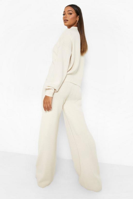 boohoo Knitted Collared Jumper & Trouser Co-ord 2