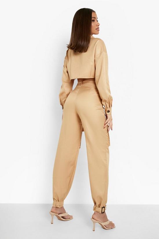 boohoo Utility Buckle Detail Trousers 2